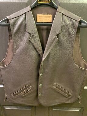 Coronado Leather Brown Leather Holster Vest